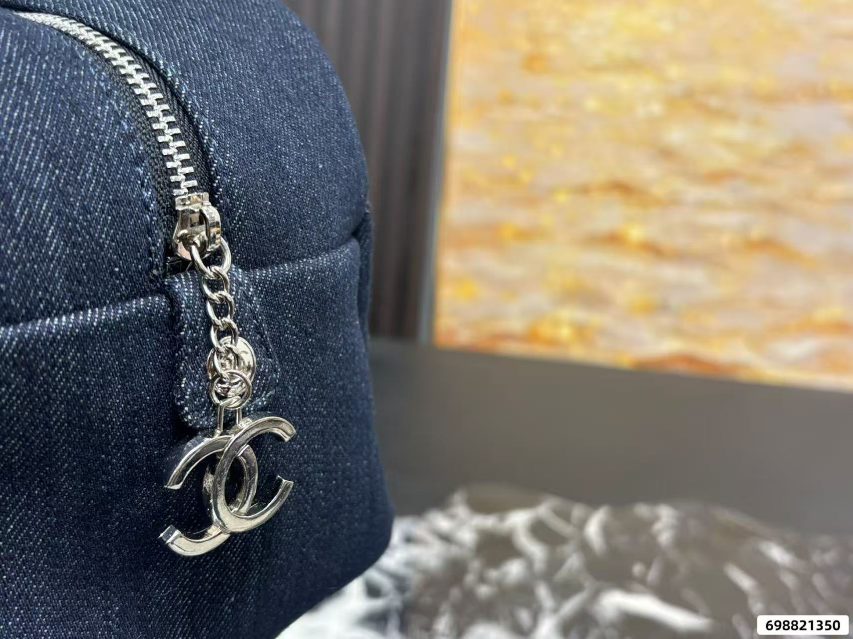 CHANE1 チェーンデニムボウリングバッグ【50％割引+送料無料】