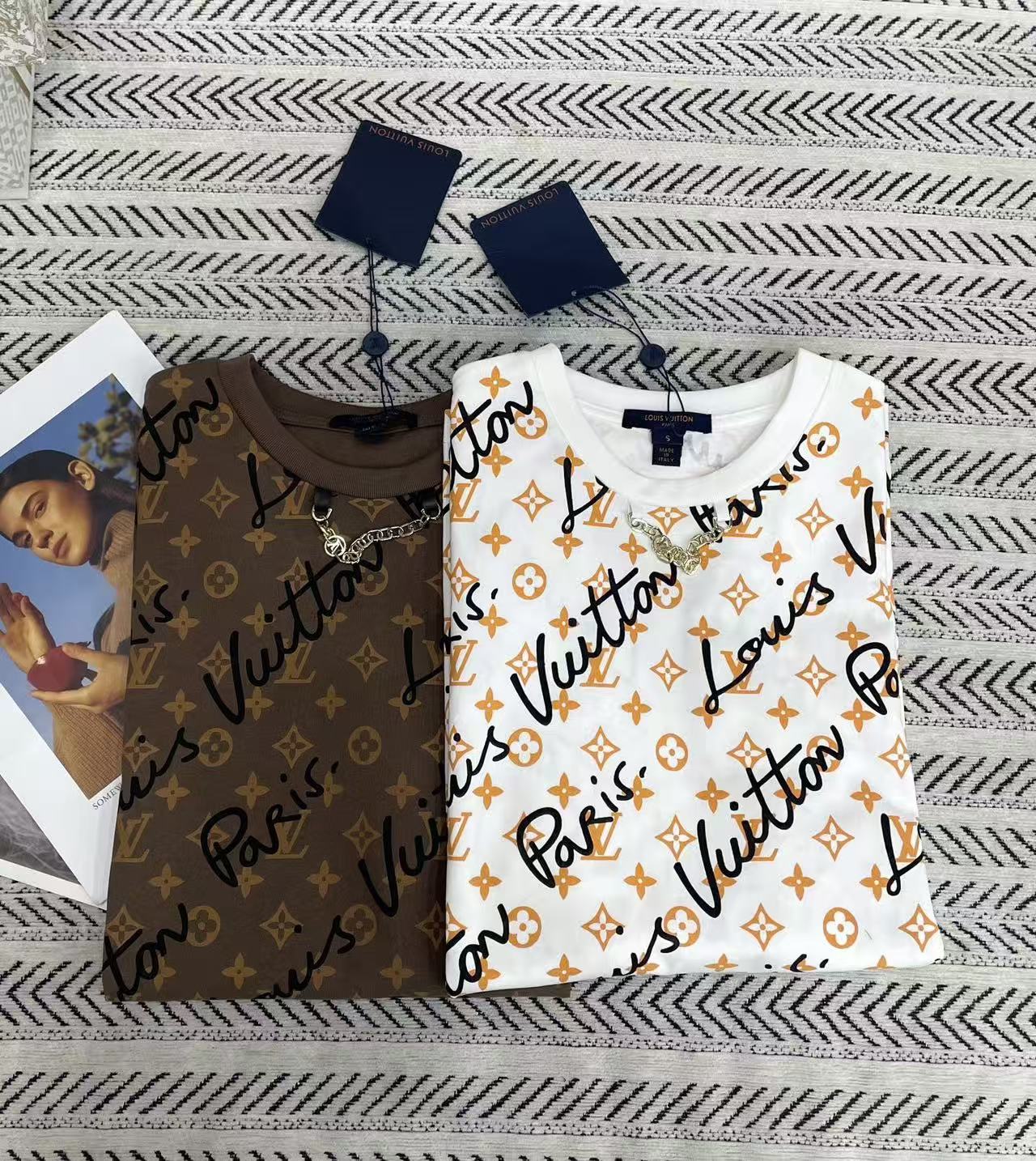 LV グラフィティプリントTシャツ【50％割引+送料無料】