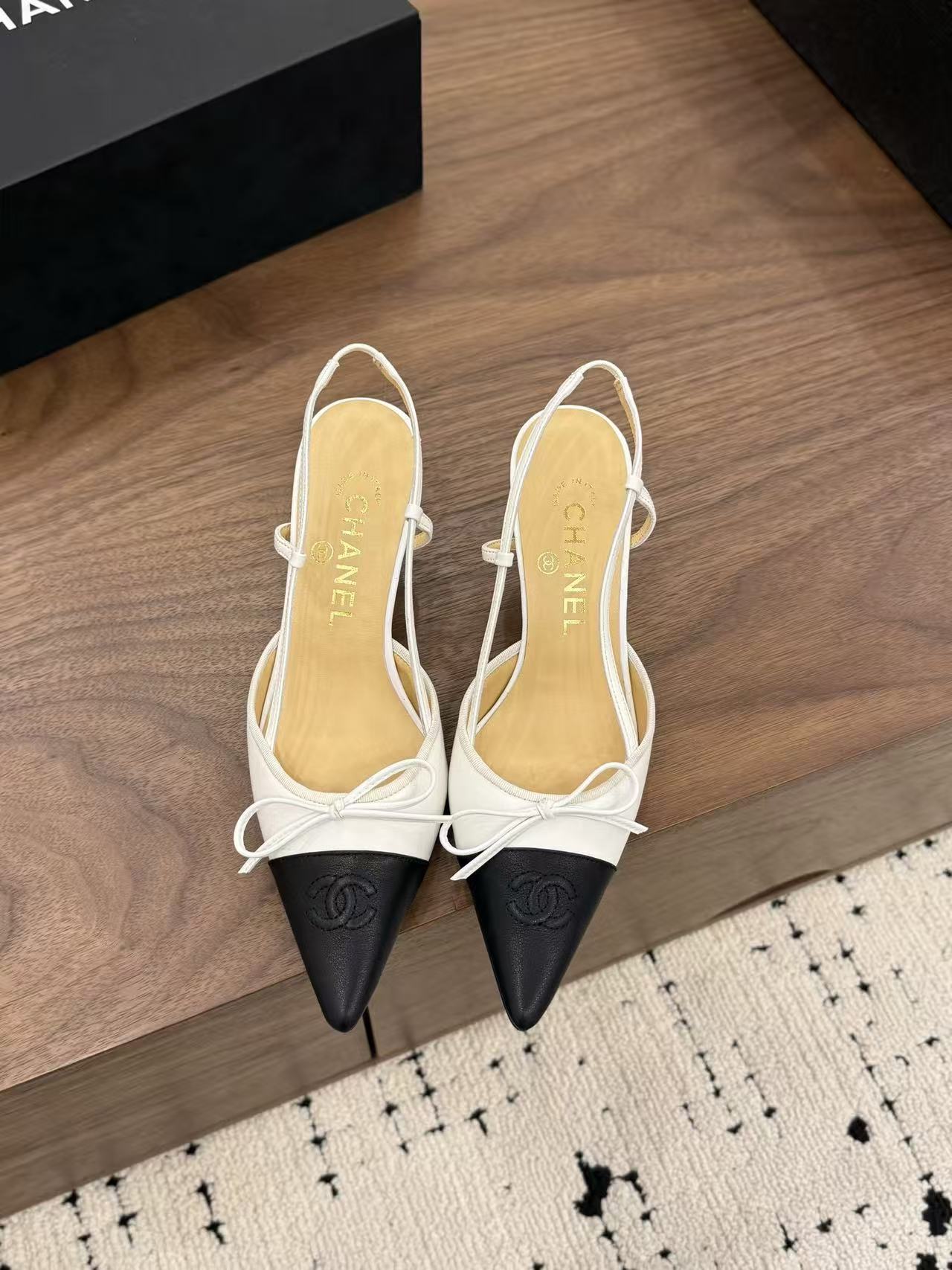 CHANE1 高品質蝶ネクタイレザーハイヒール【50％割引+送料無料】