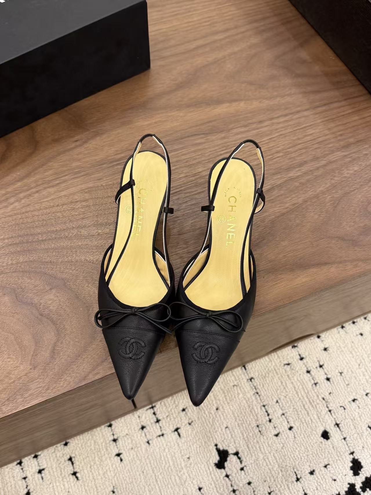 CHANE1 高品質蝶ネクタイレザーハイヒール【50％割引+送料無料】