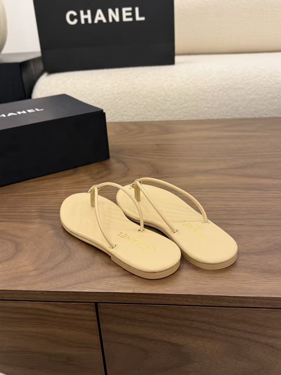 CHANE1 高品質シンプルダブルCスリッパ【50％割引+送料無料】