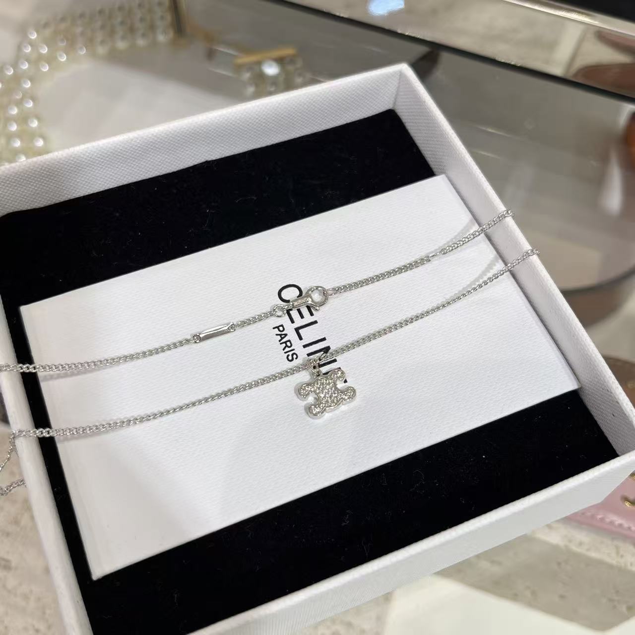 CEL1NE 凱旋門ダイヤモンドネックレス【50％割引+送料無料】