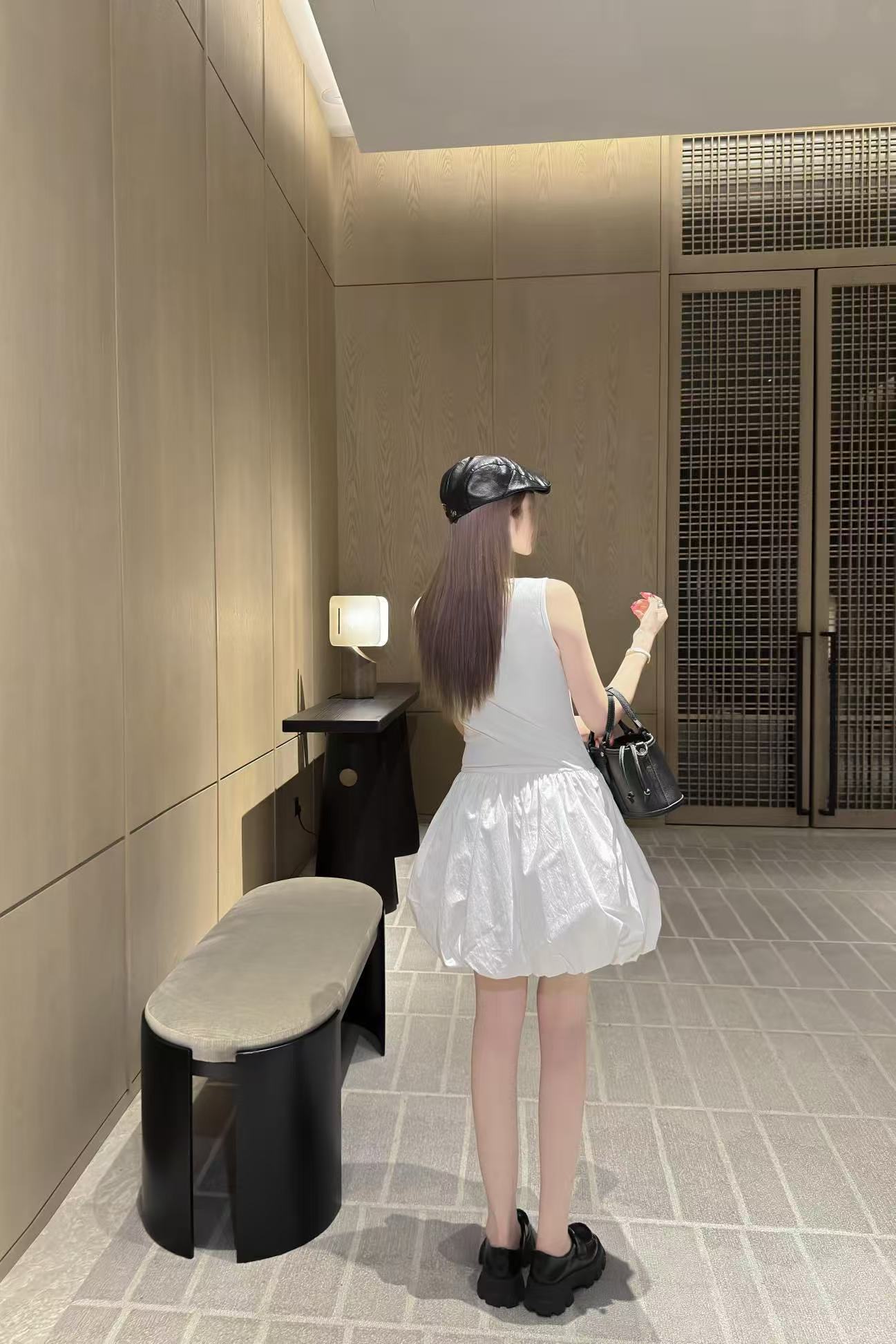 PR4DA トライアングルロゴ ノースリーブドレス【50％割引+送料無料】