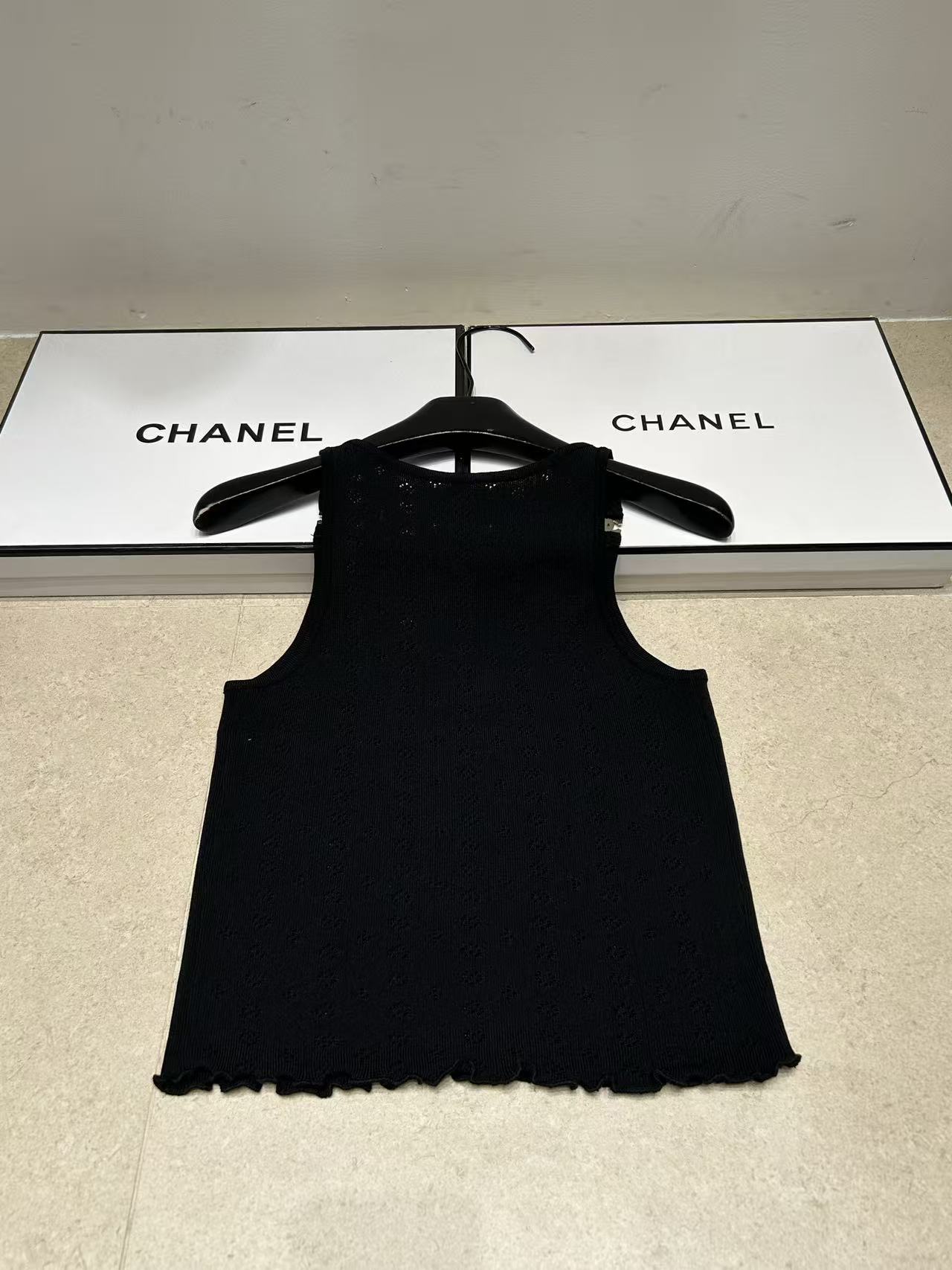 CHANE1 ダブルC ウールベスト【50％割引+送料無料】