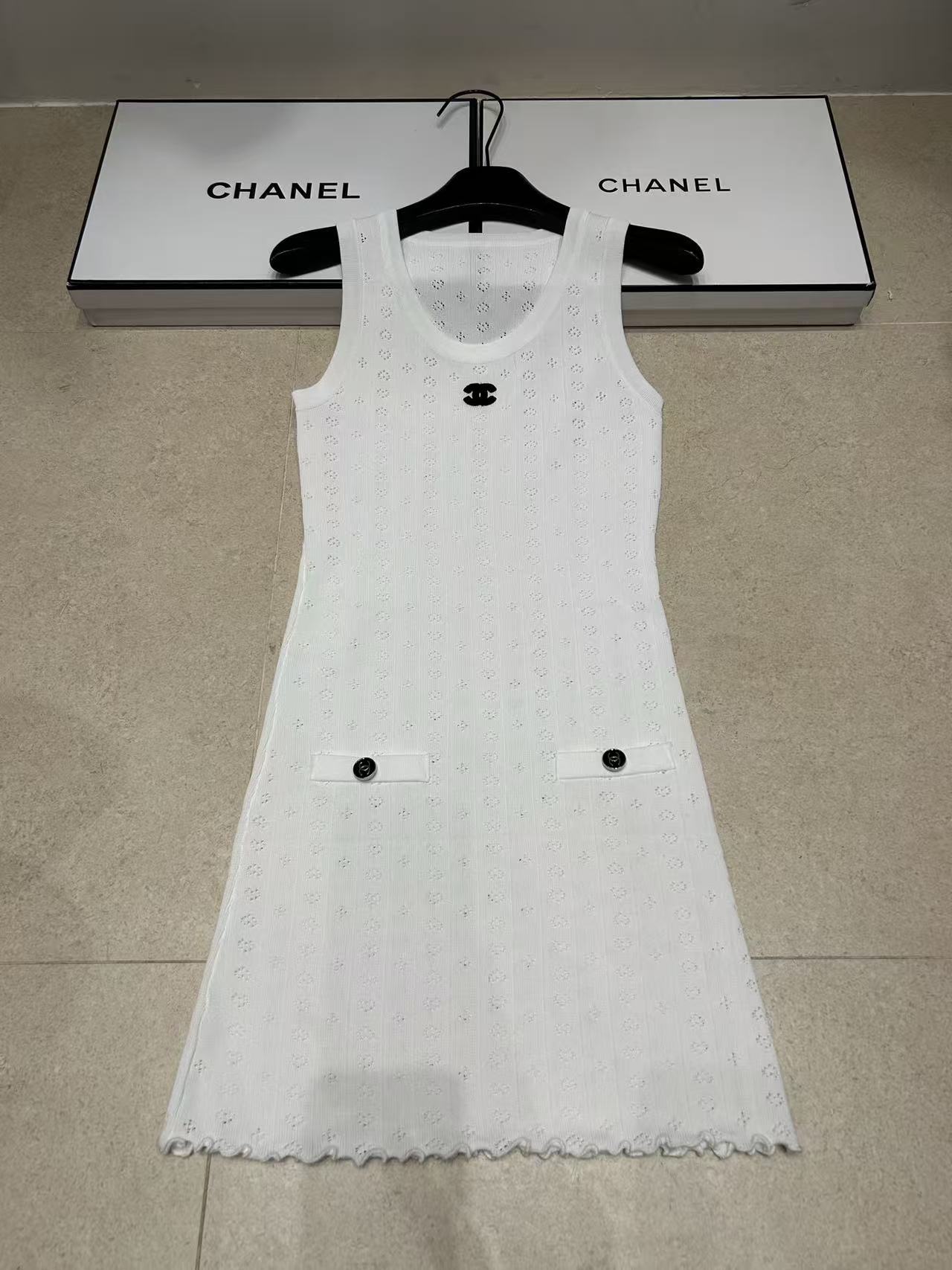 CHANE1 ダブルC ウールドレス【50％割引+送料無料】