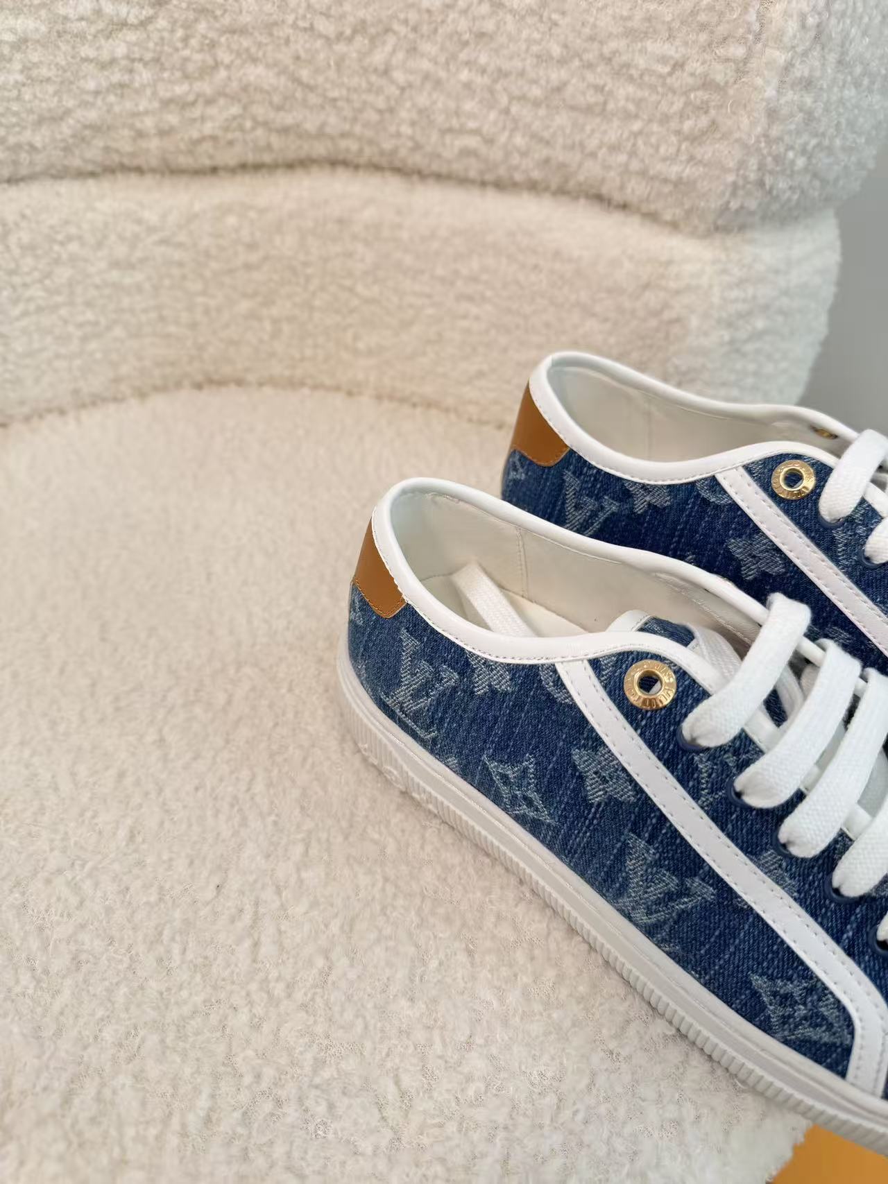 LVプリント レースアップ カジュアルシューズ【50％割引+送料無料】