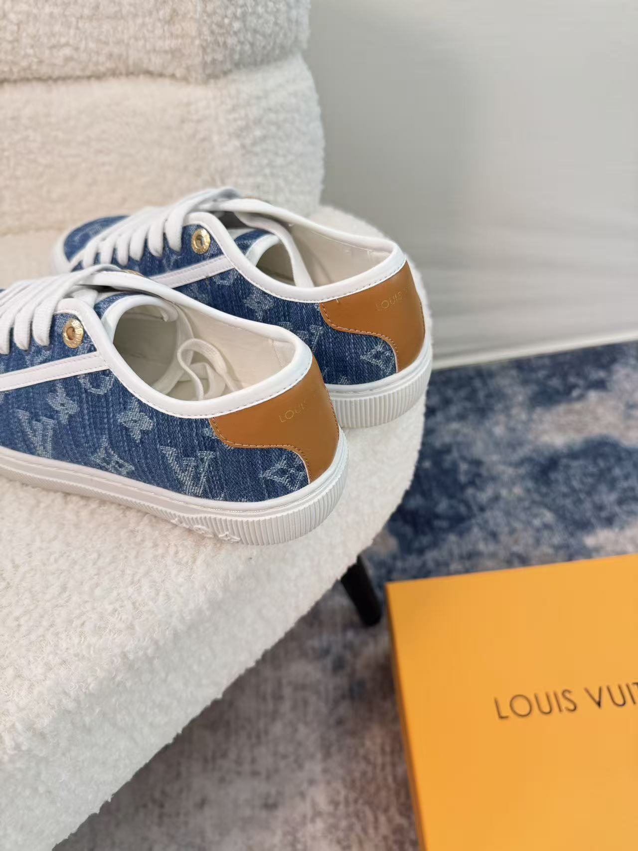 LVプリント レースアップ カジュアルシューズ【50％割引+送料無料】