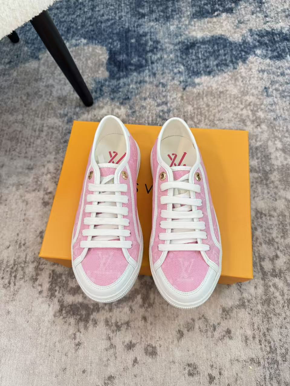 LVプリント レースアップ カジュアルシューズ【50％割引+送料無料】