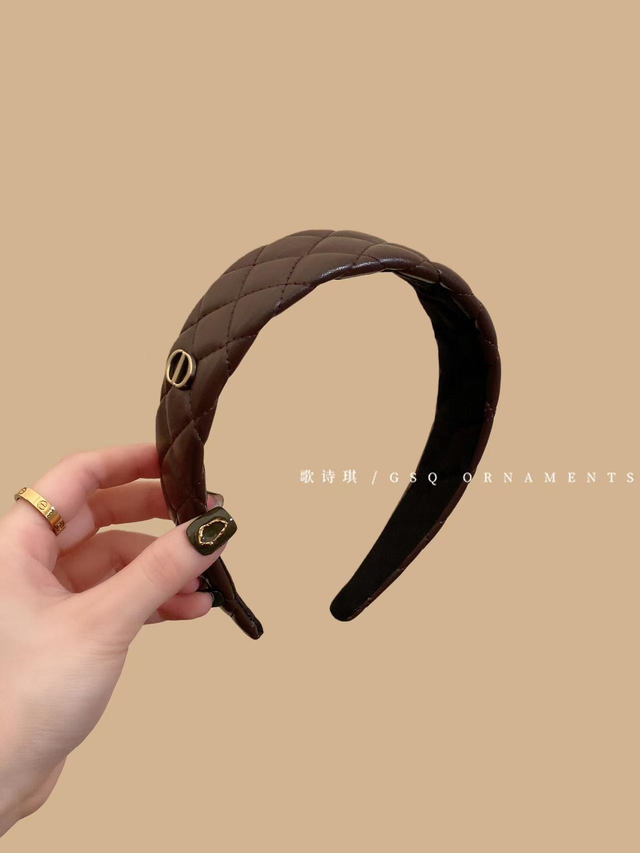 DIOR CD プレイド ヘッドバンド【50％割引+送料無料】