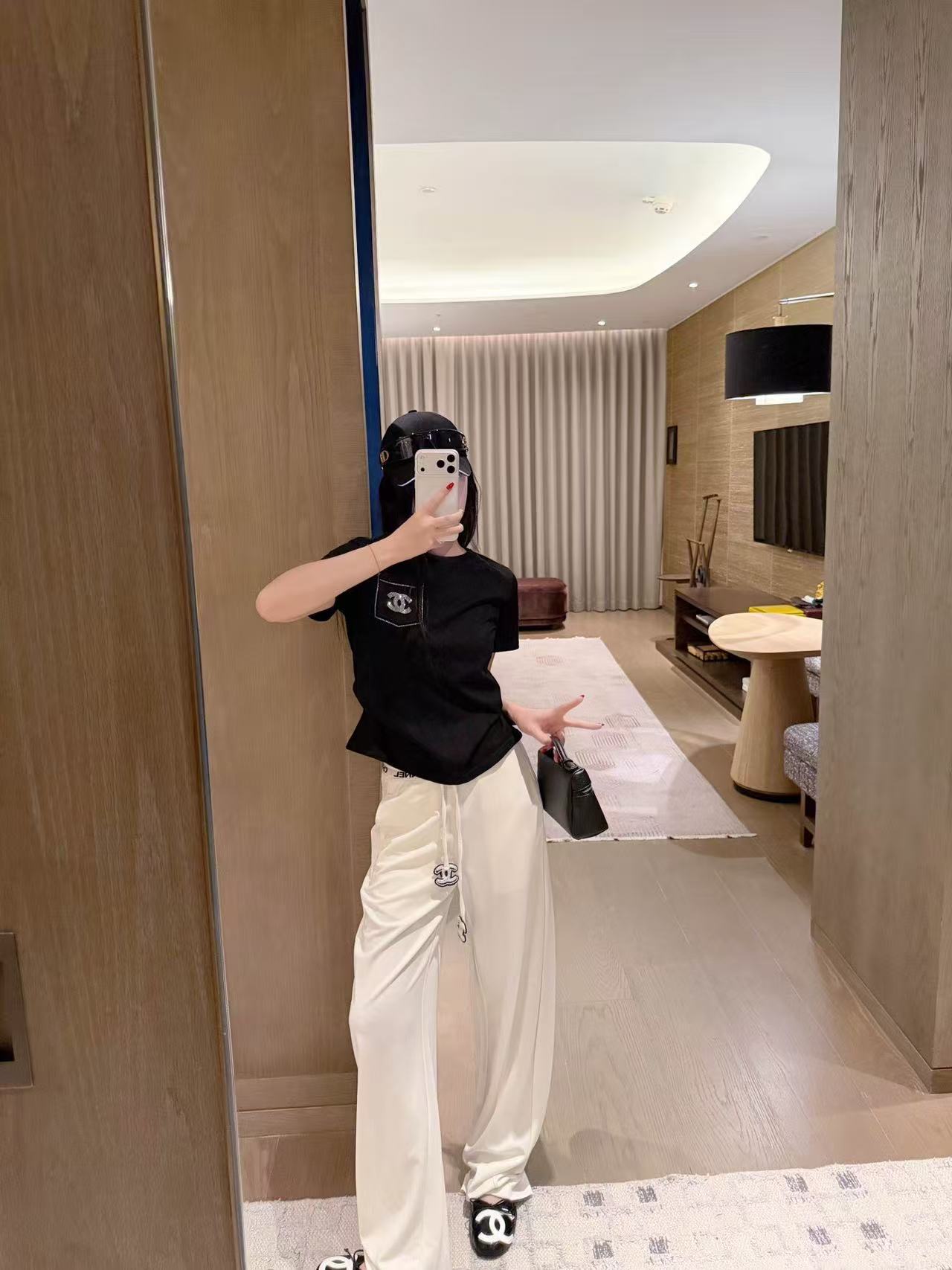 CHANE1 ダブルCポケットTシャツ【50％割引+送料無料】