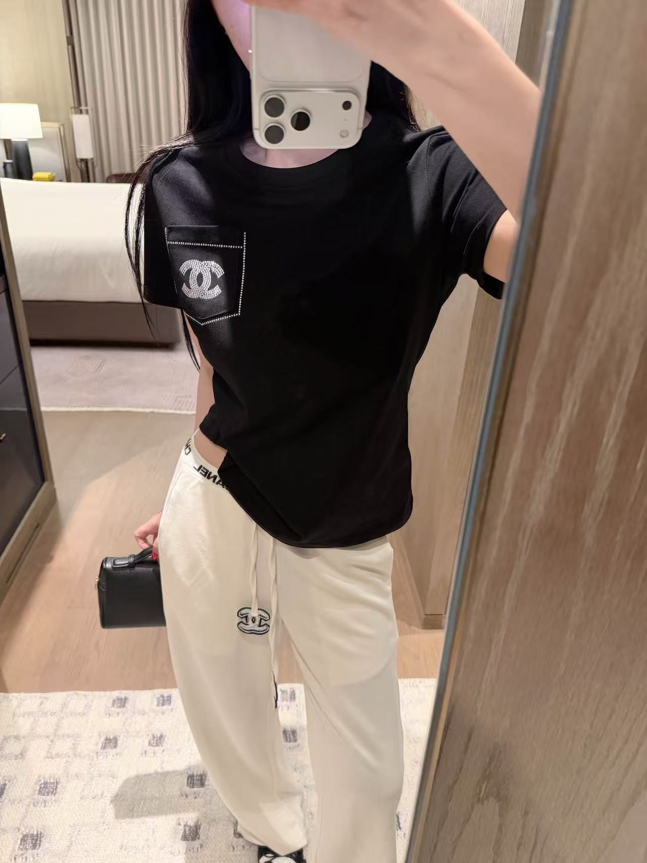 CHANE1 ダブルCポケットTシャツ【50％割引+送料無料】