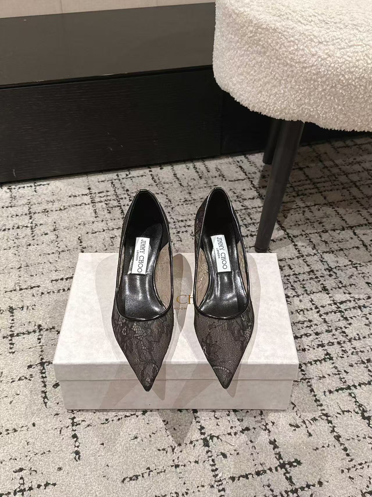 jimmycho0 高品質レースハイヒール【50％割引+送料無料】