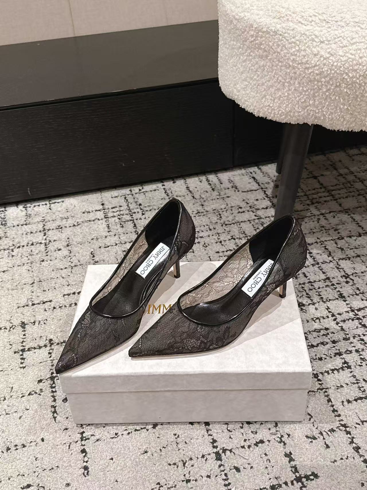 jimmycho0 高品質レースハイヒール【50％割引+送料無料】