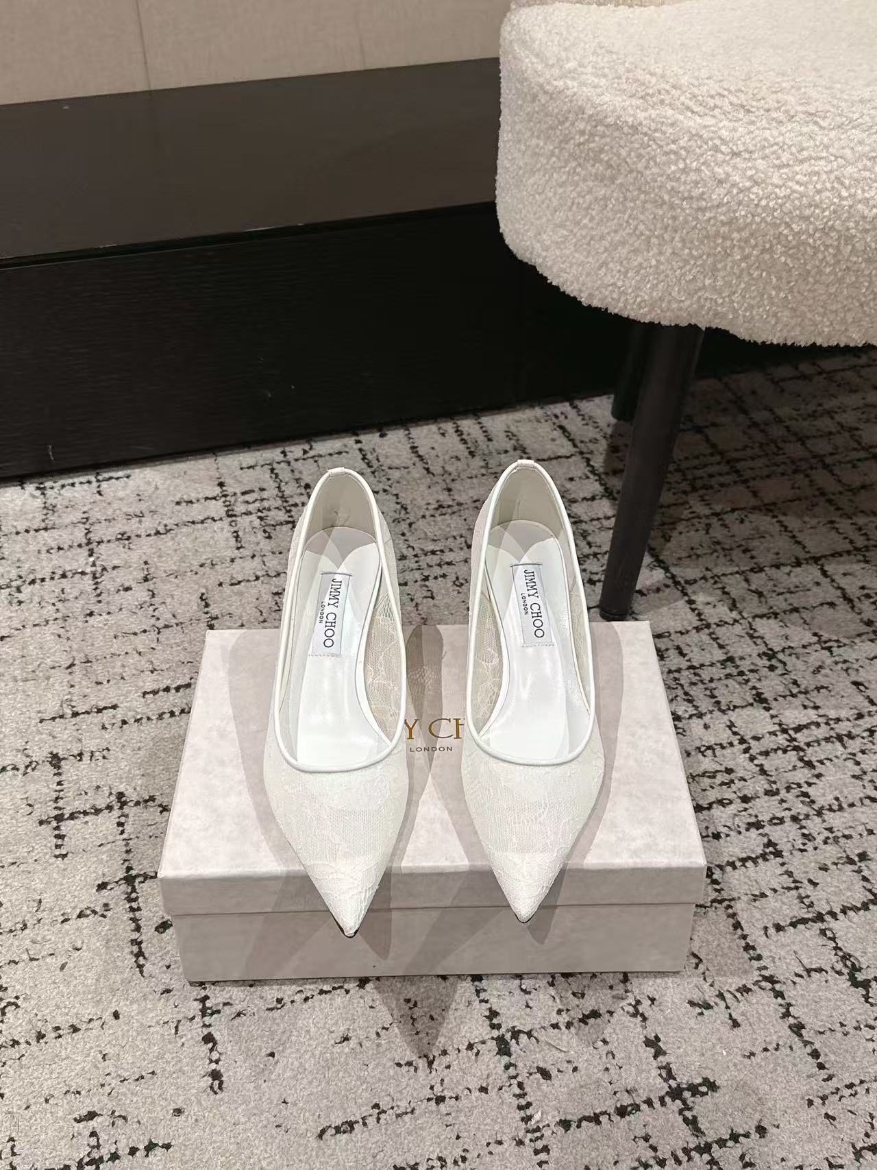 jimmycho0 高品質レースハイヒール【50％割引+送料無料】