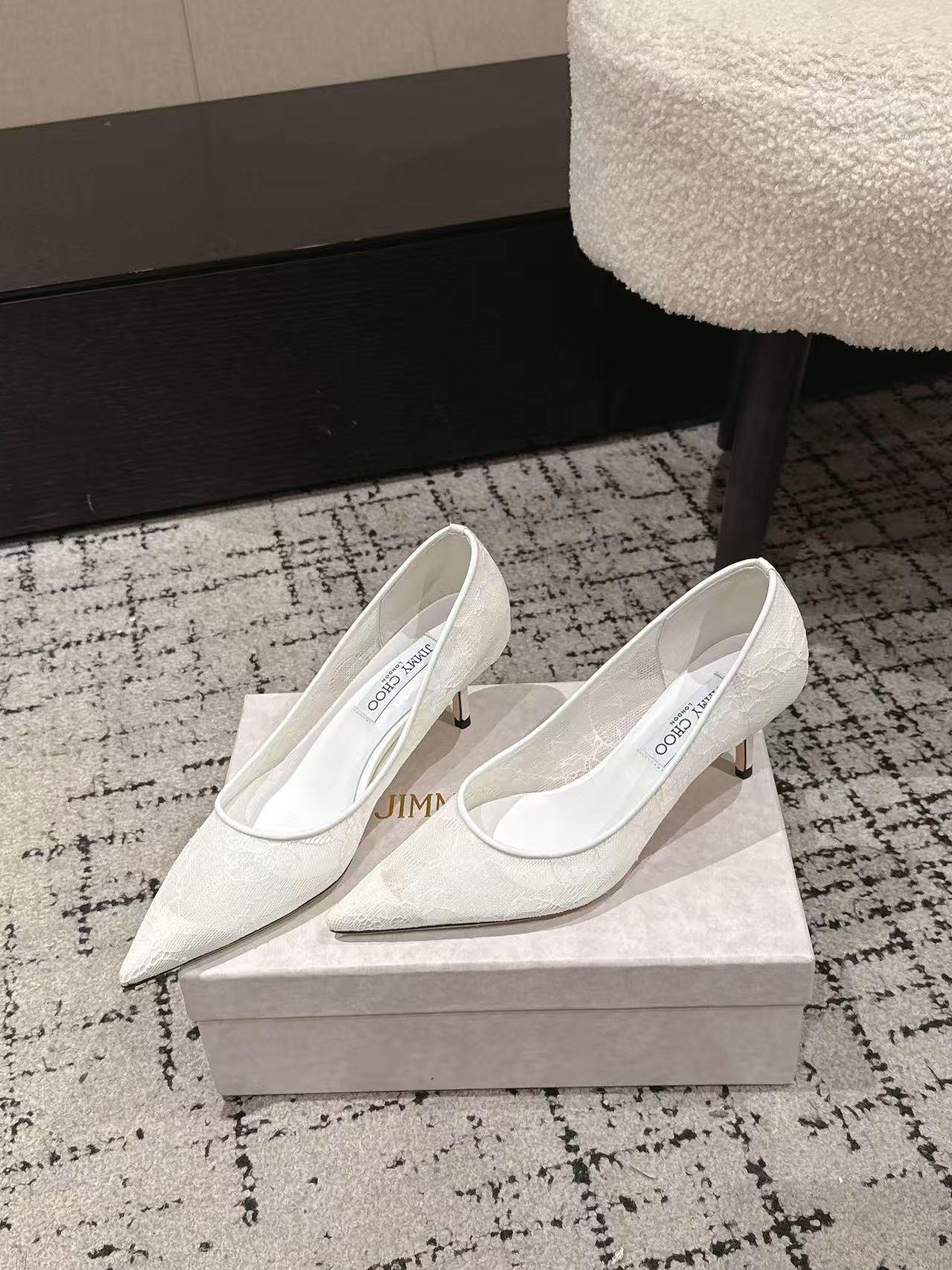 jimmycho0 高品質レースハイヒール【50％割引+送料無料】