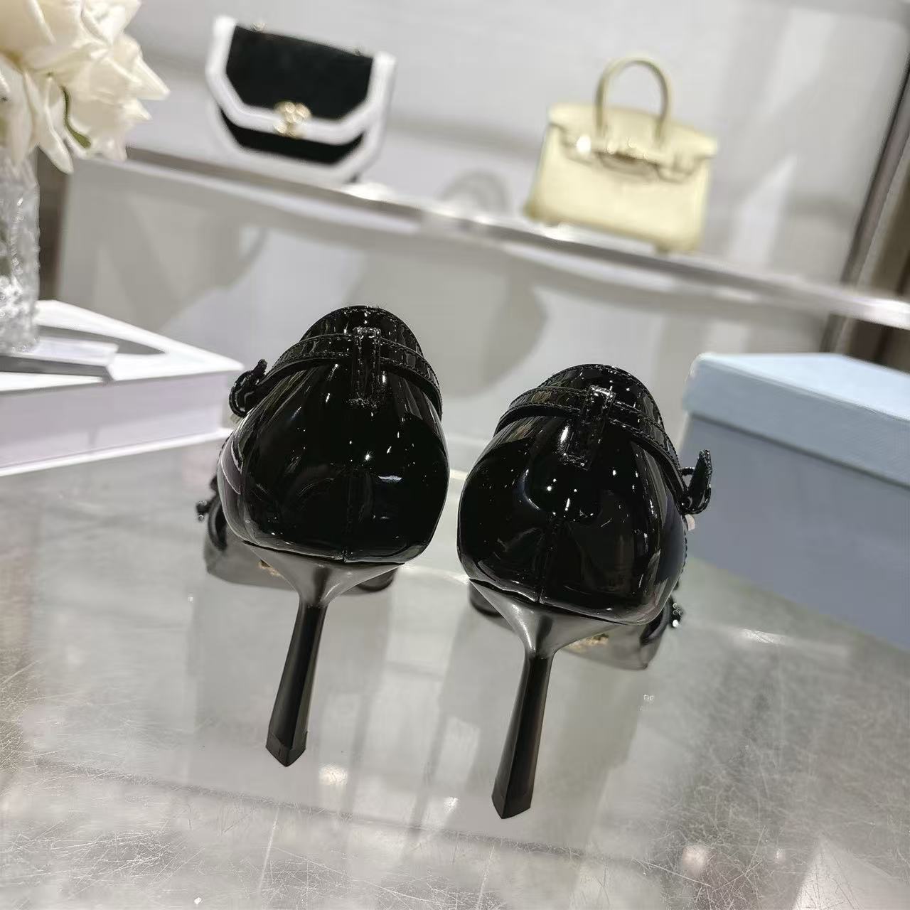 PR4DA 高品質パテントレザー ポインテッドトゥ ハイヒール【50％割引+送料無料】