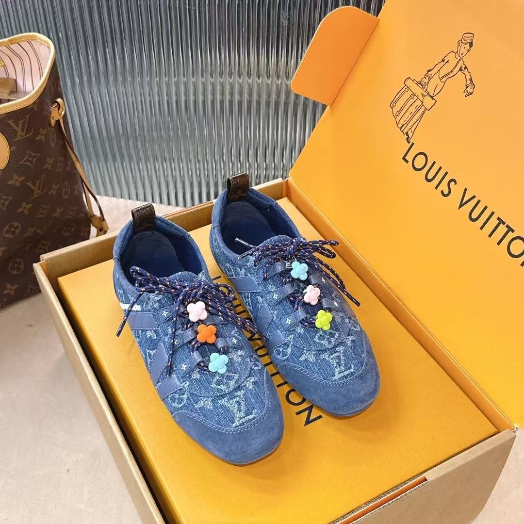 LV 高品質プリント カジュアルシューズ【50％割引+送料無料】