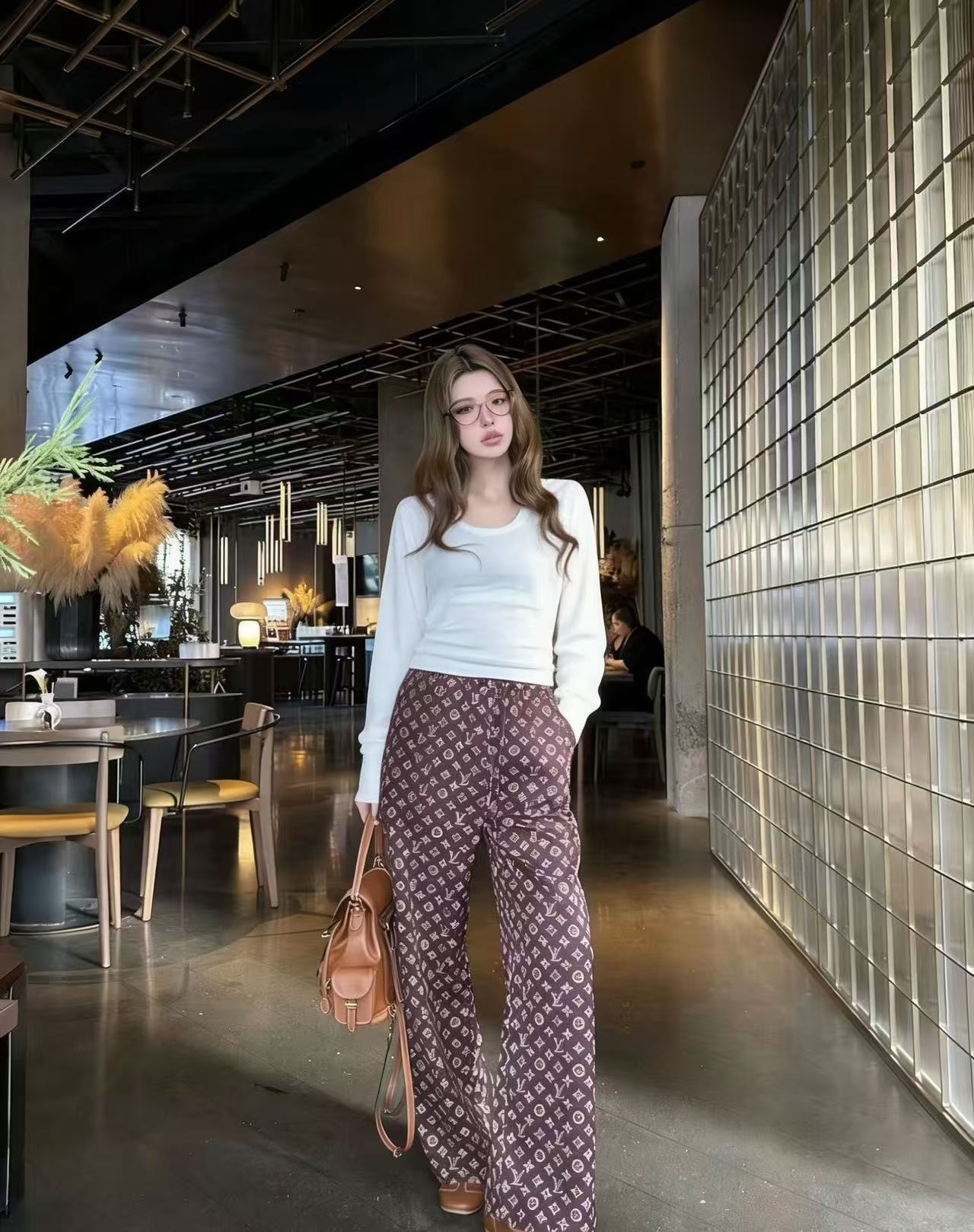 LVプリント カジュアルトラウザー【50％割引+送料無料】