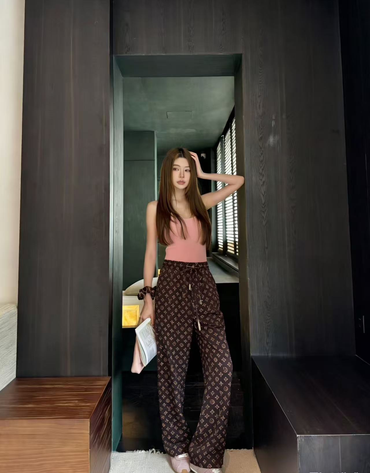 LVプリント カジュアルトラウザー【50％割引+送料無料】