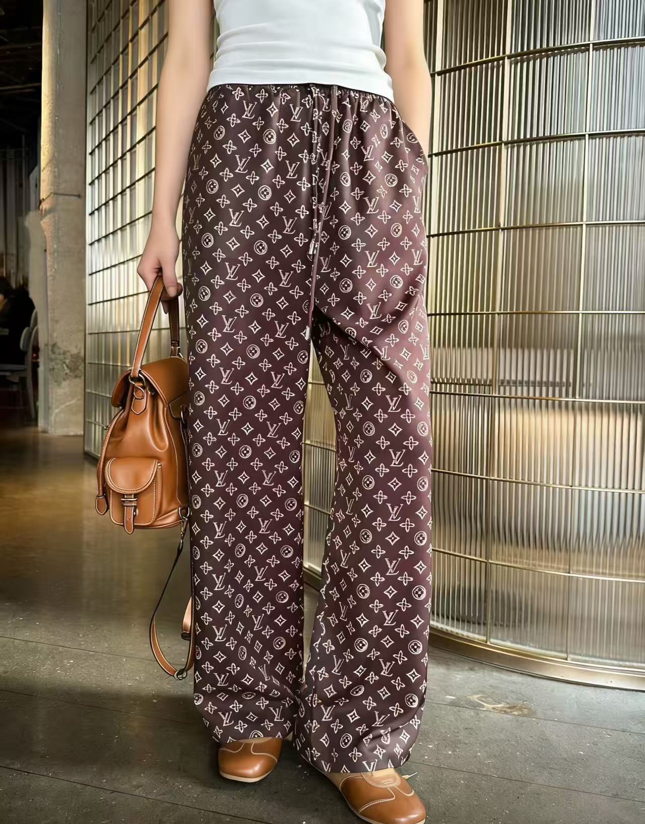 LVプリント カジュアルトラウザー【50％割引+送料無料】