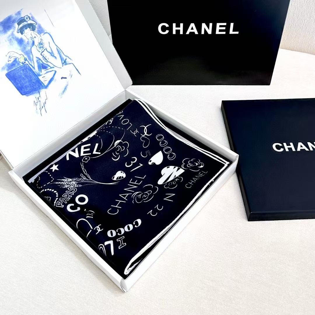 CHANE1 カメリアシルクスカーフ【50％割引+送料無料】