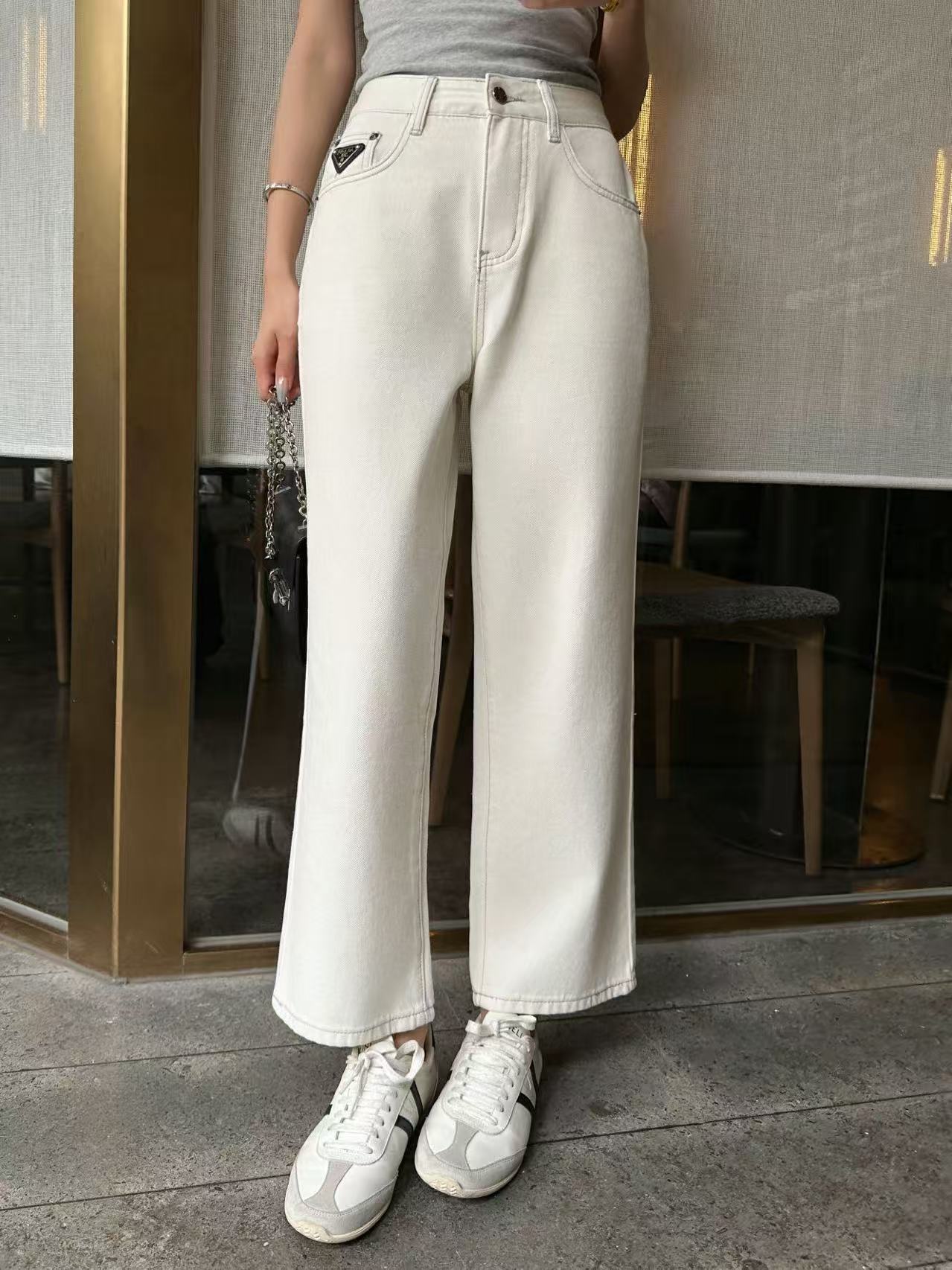 PR4DA 高品質トライアングルロゴジーンズ【50％割引+送料無料】