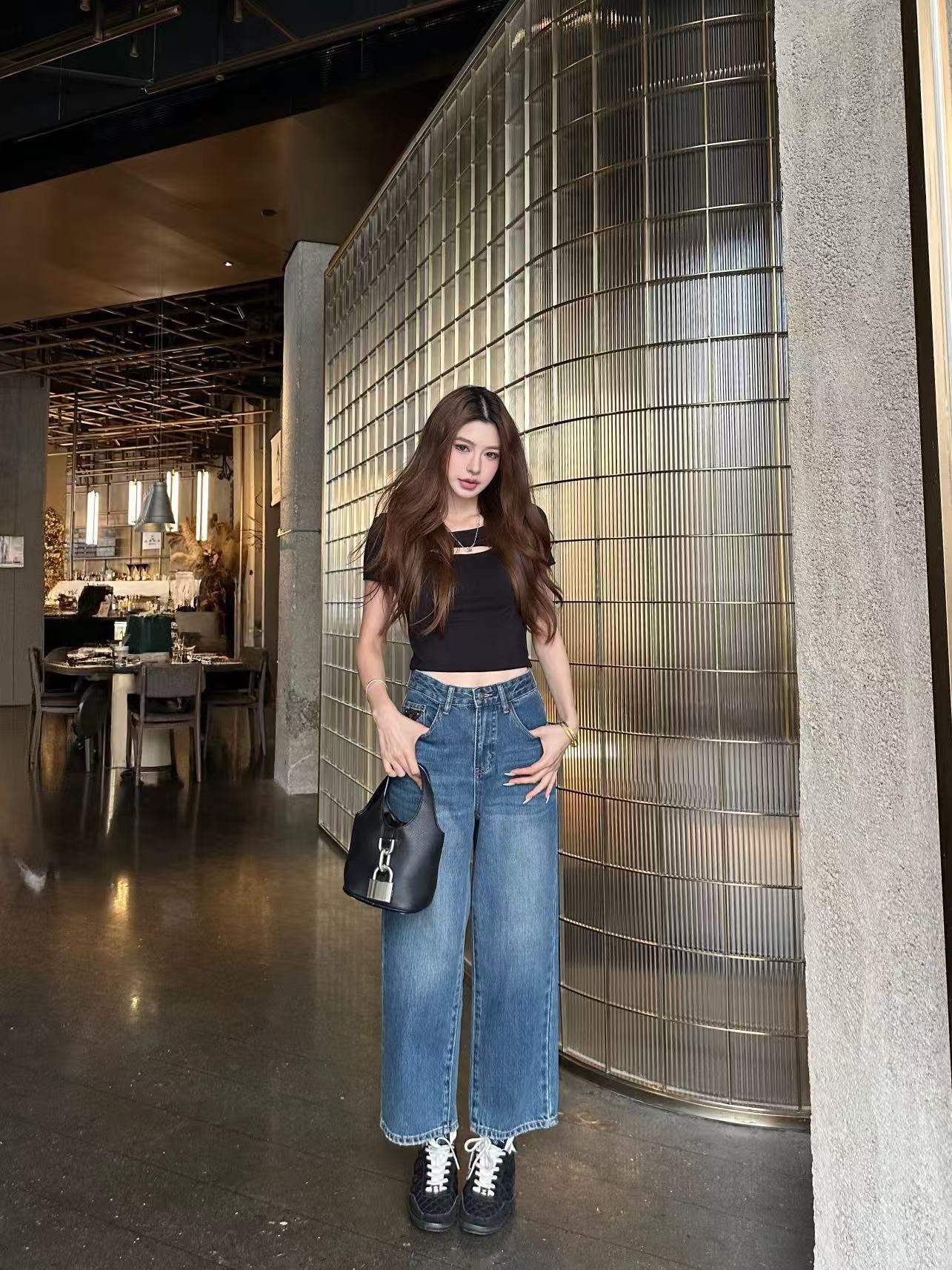 PR4DA 高品質トライアングルロゴジーンズ【50％割引+送料無料】