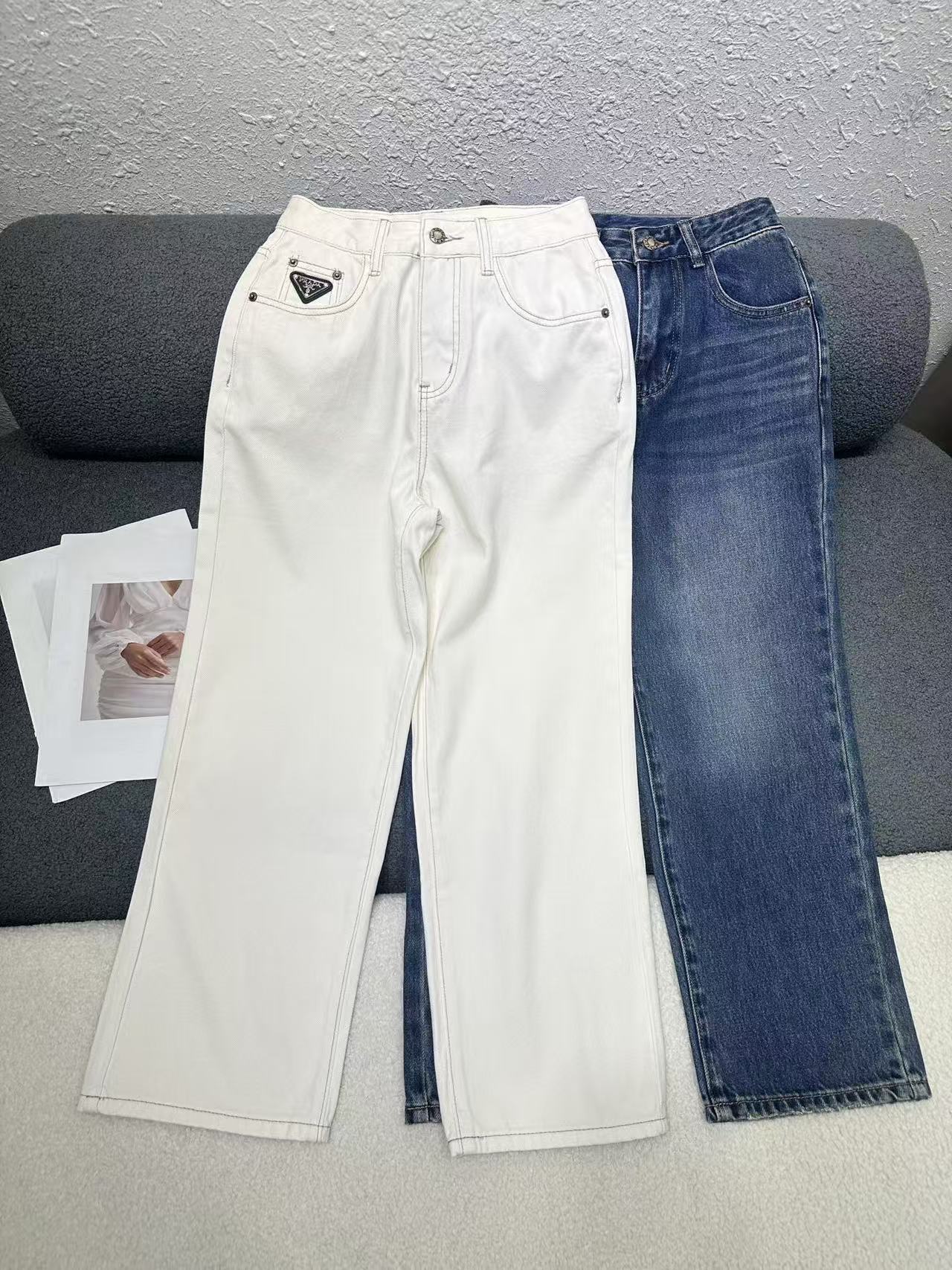 PR4DA 高品質トライアングルロゴジーンズ【50％割引+送料無料】