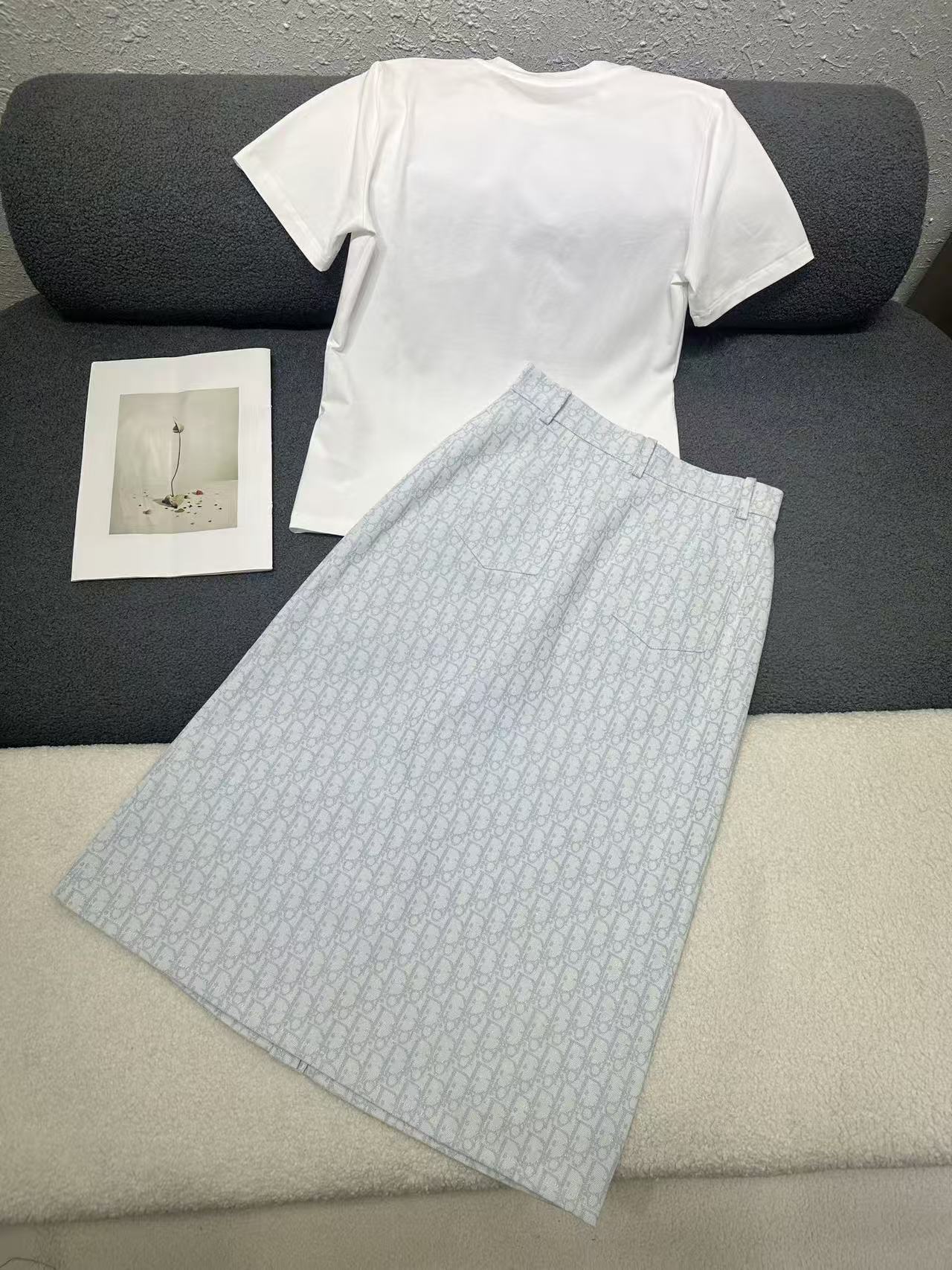 DIOR 高品質ポケットTシャツ ＋ スカート【50％割引+送料無料】