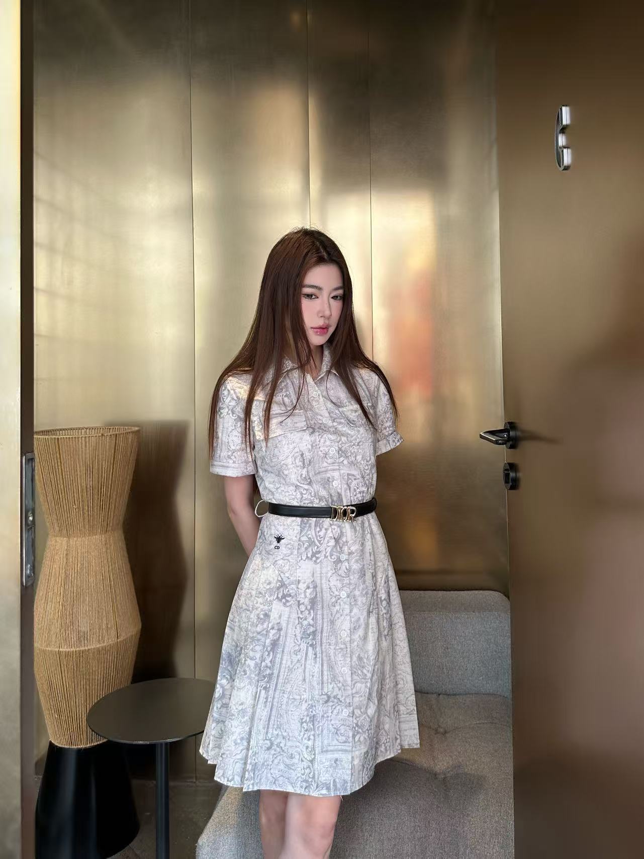 DIOR 高品質プリントドレス【50％割引+送料無料】