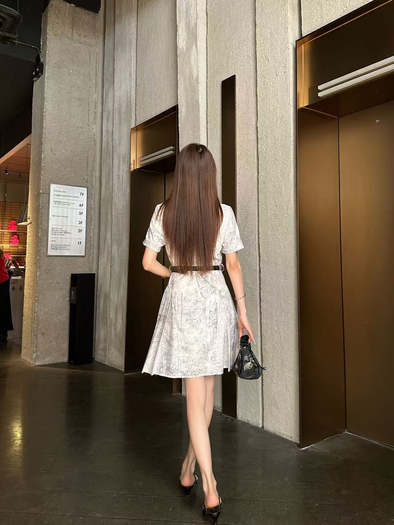 DIOR 高品質プリントドレス【50％割引+送料無料】