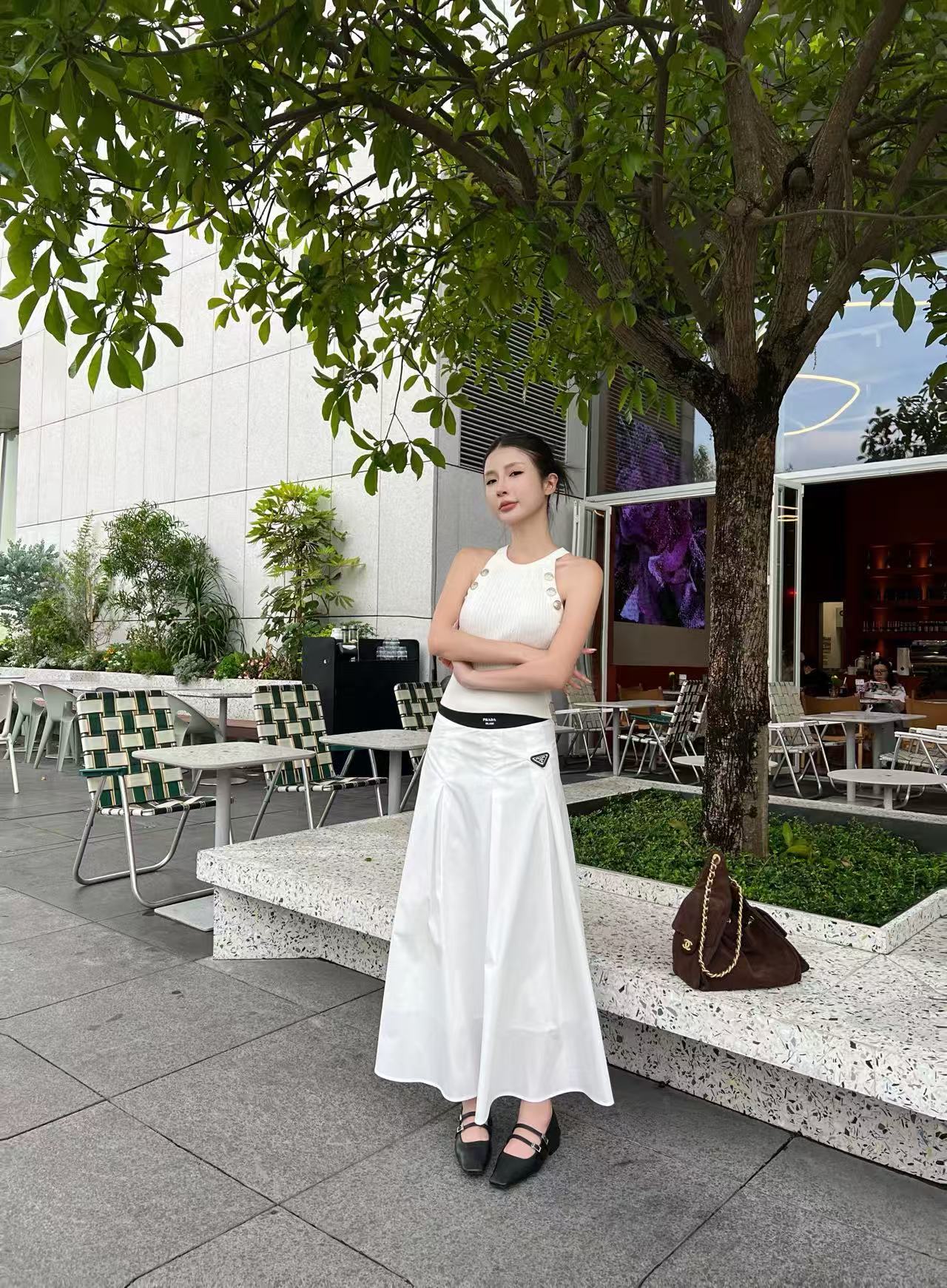 PR4DA トライアングルロゴ入り高品質スカート【50％割引+送料無料】