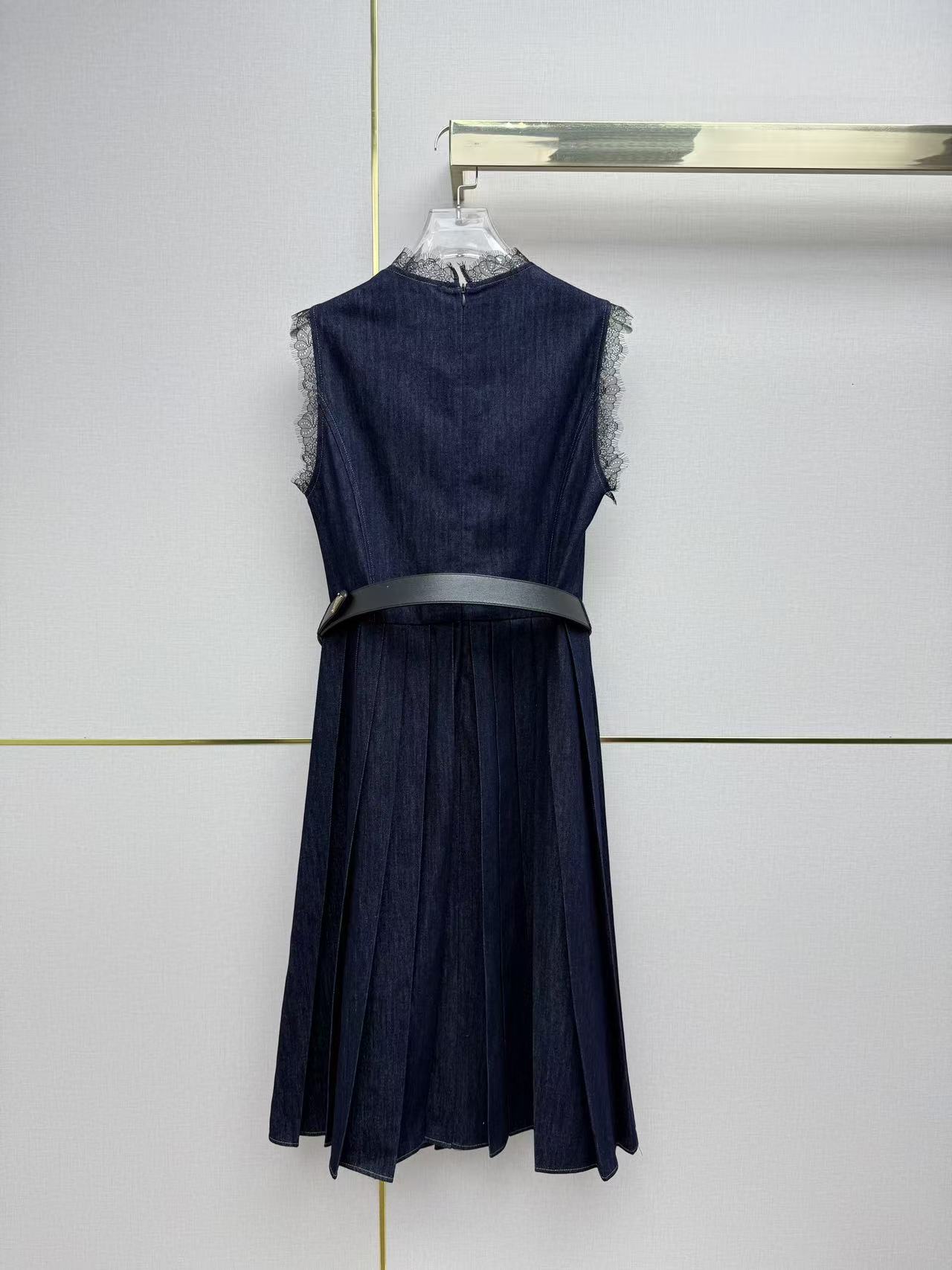 PR4DA レーストリム Vネック デニムワンピース【50％割引+送料無料】