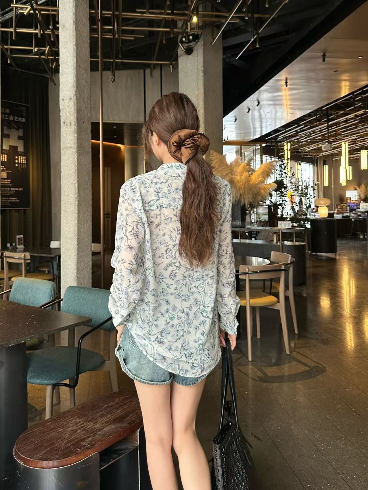 DIOR プリント ルーズフィットシャツ【50％割引+送料無料】