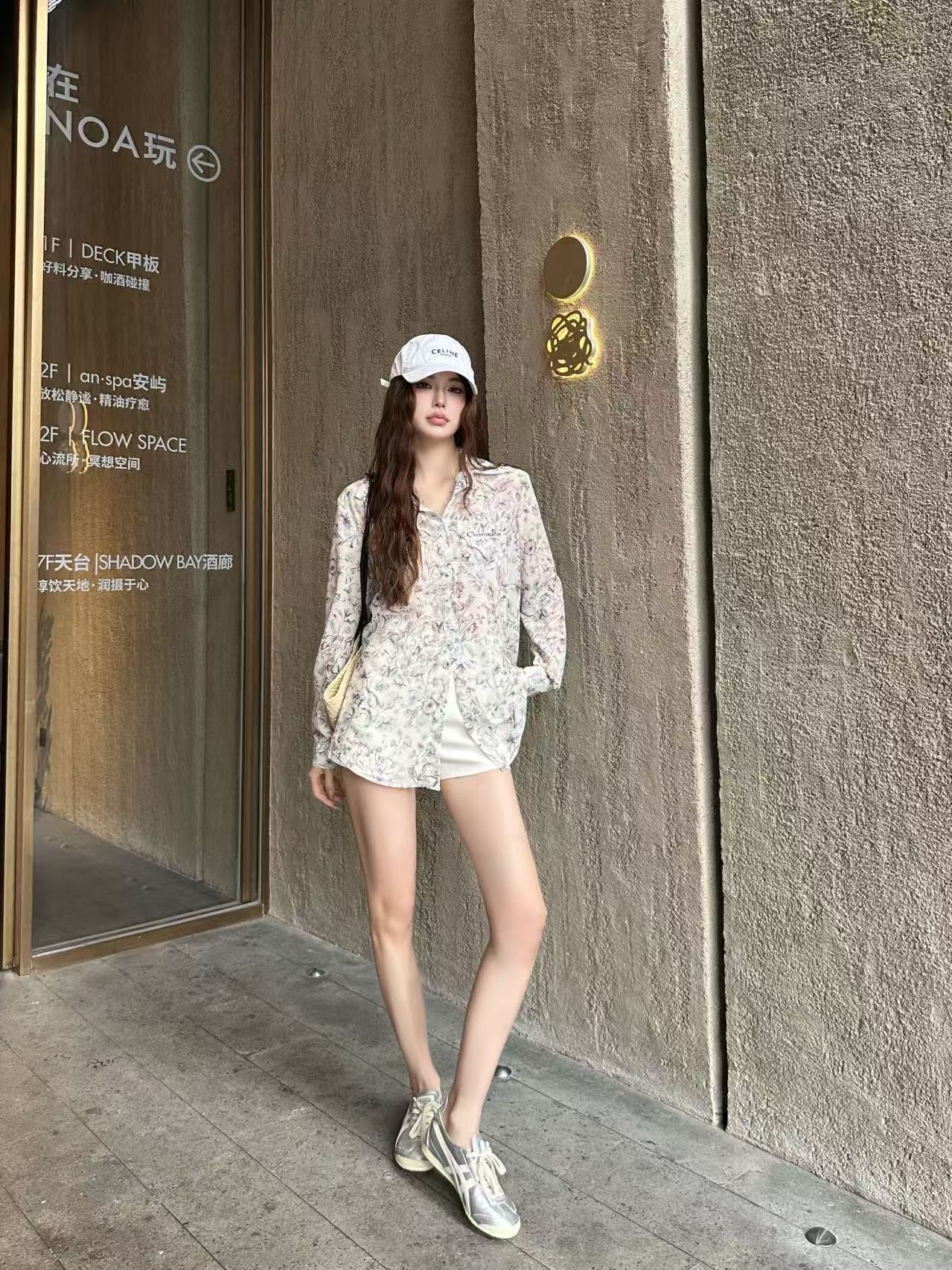 DIOR プリント ルーズフィットシャツ【50％割引+送料無料】