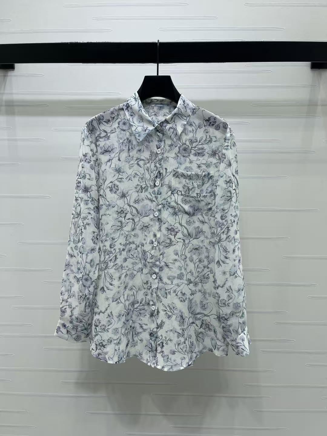 DIOR プリント ルーズフィットシャツ【50％割引+送料無料】