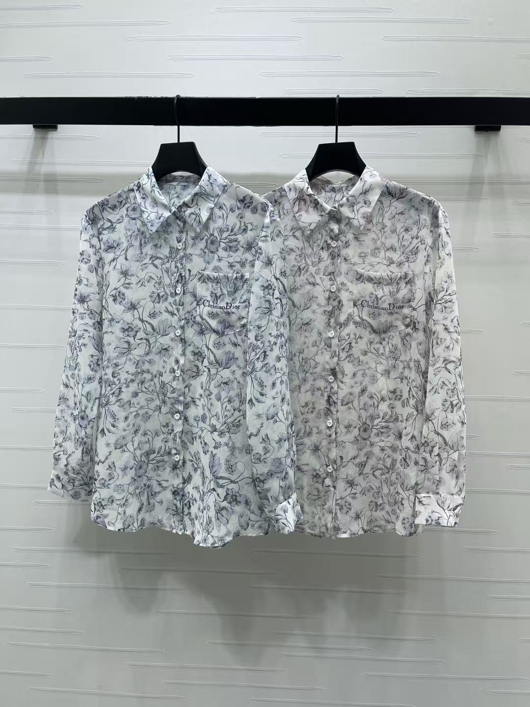 DIOR プリント ルーズフィットシャツ【50％割引+送料無料】