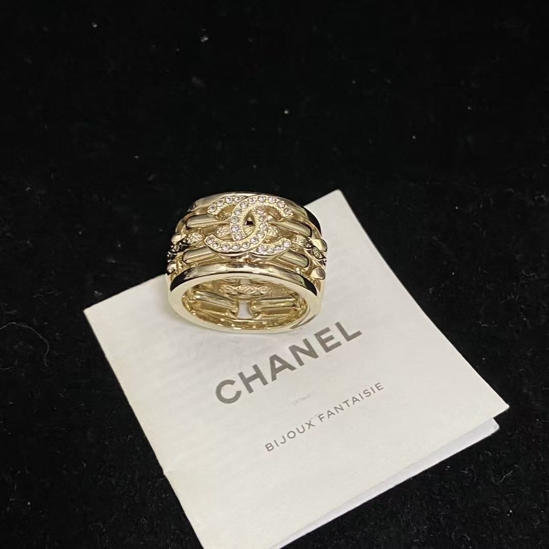 CHANE1 ダブルC 中空リング【50％割引+送料無料】