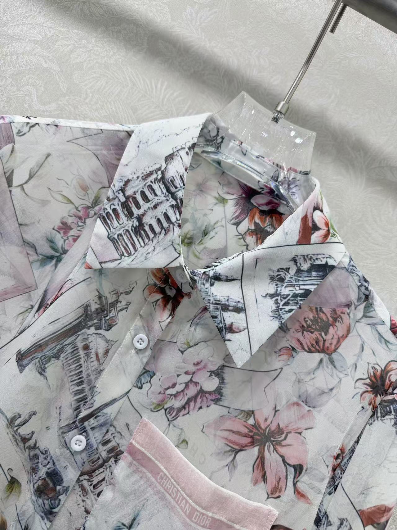 DIOR プリントシャツ【50％割引+送料無料】