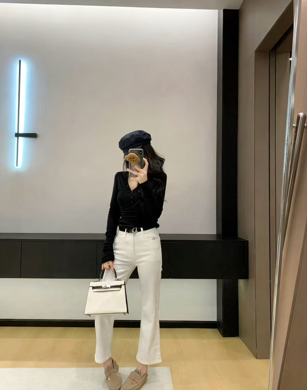 DIOR ミニマリスト クロップドデニムジーンズ【50％割引+送料無料】