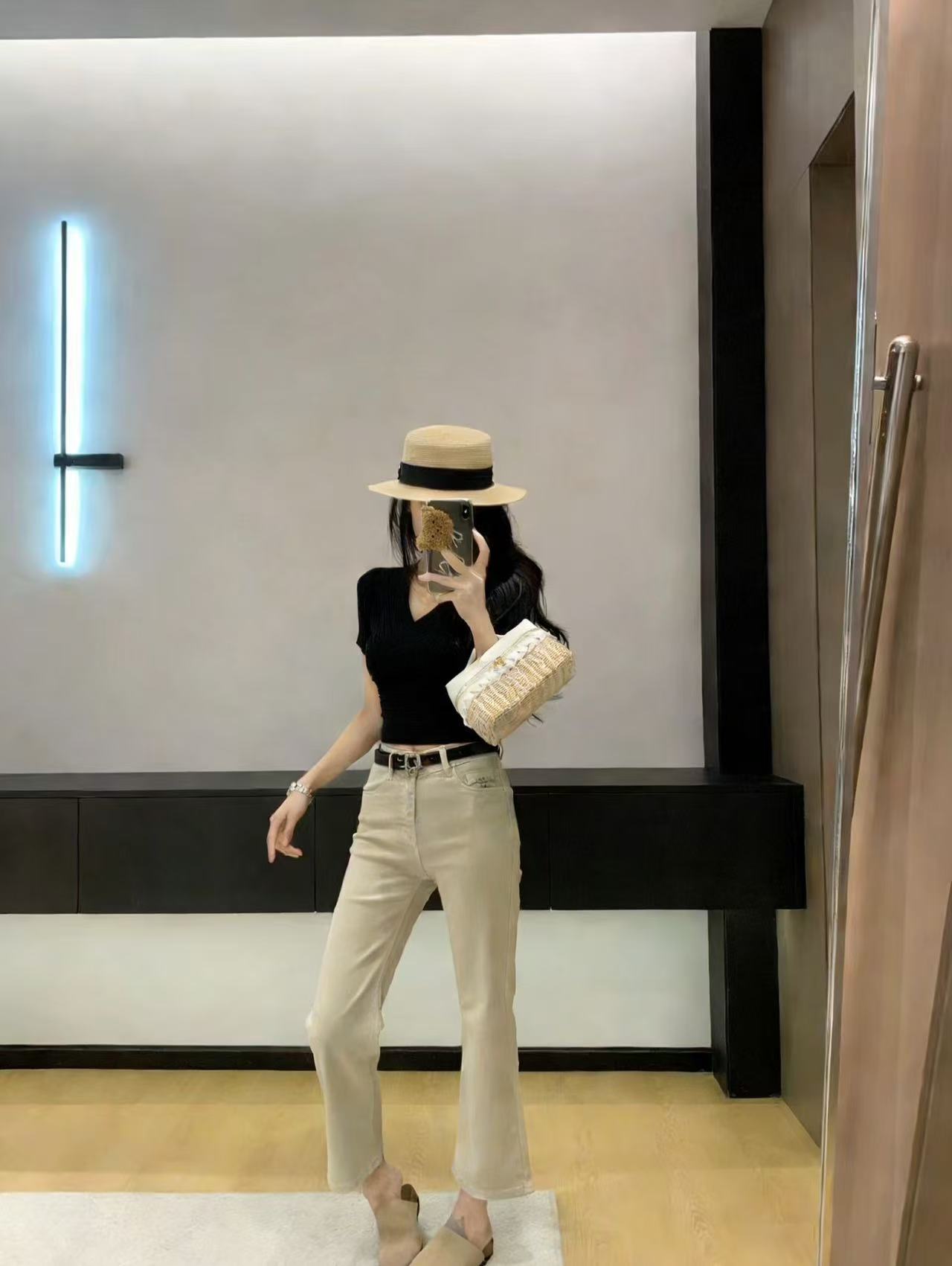 DIOR ミニマリスト クロップドデニムジーンズ【50％割引+送料無料】