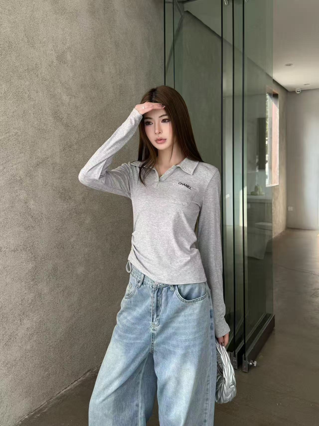 CHANE1 ミニマルレタリングTシャツ【50％割引+送料無料】