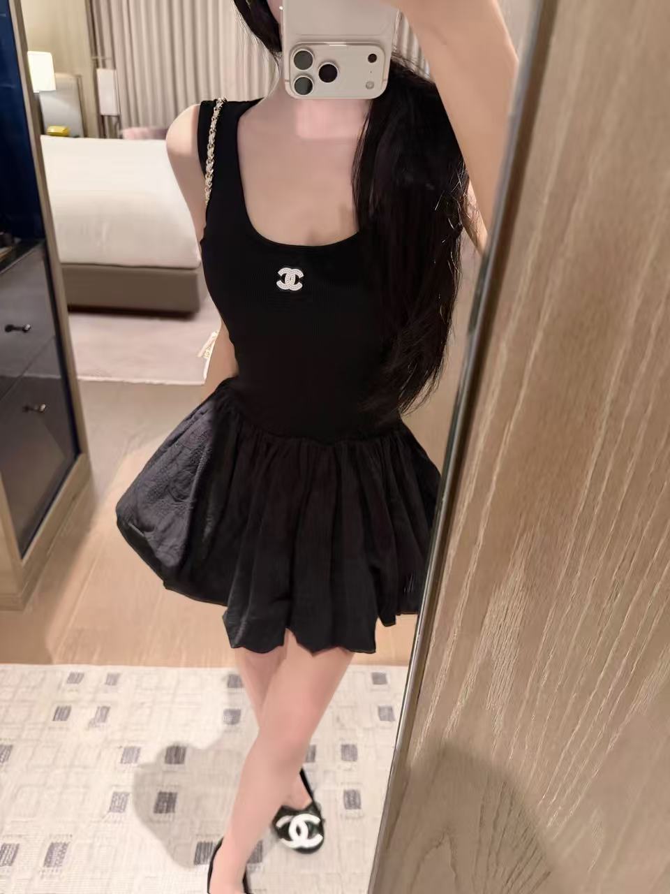 CHANE1 ダブルC ベストドレス【50％割引+送料無料】