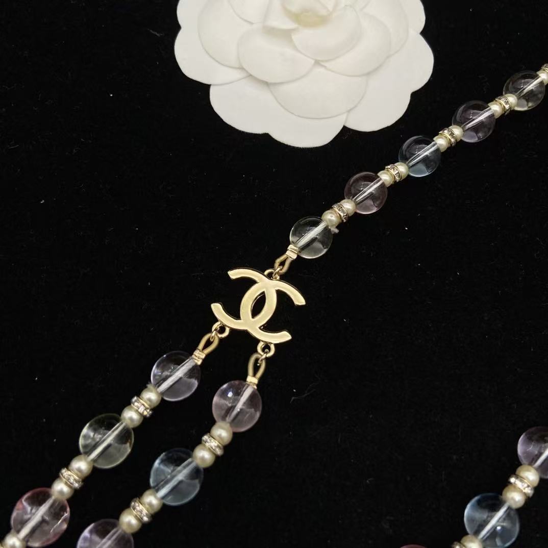 CHANE1 カラフルガラス製ウエストチェーン【50％割引+送料無料】