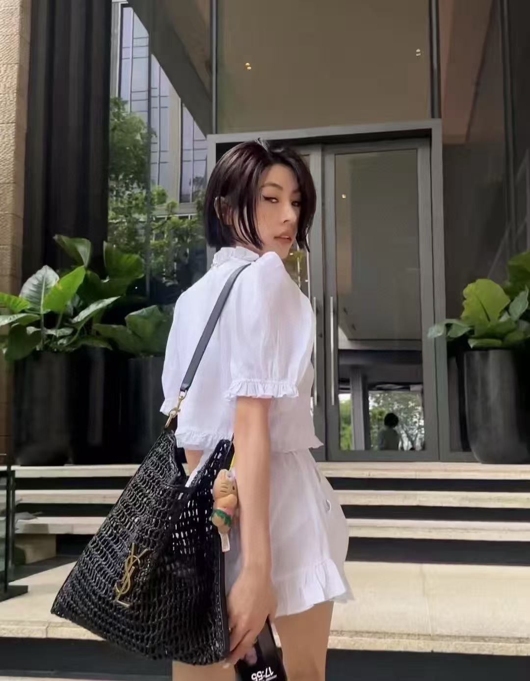 YSL ウーブン トートバッグ【50％割引+送料無料】