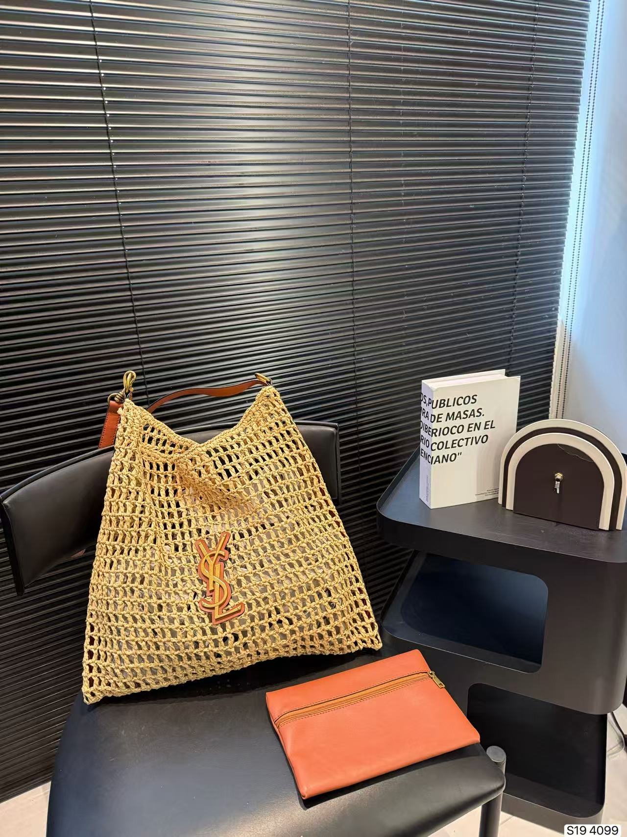 YSL ウーブン トートバッグ【50％割引+送料無料】