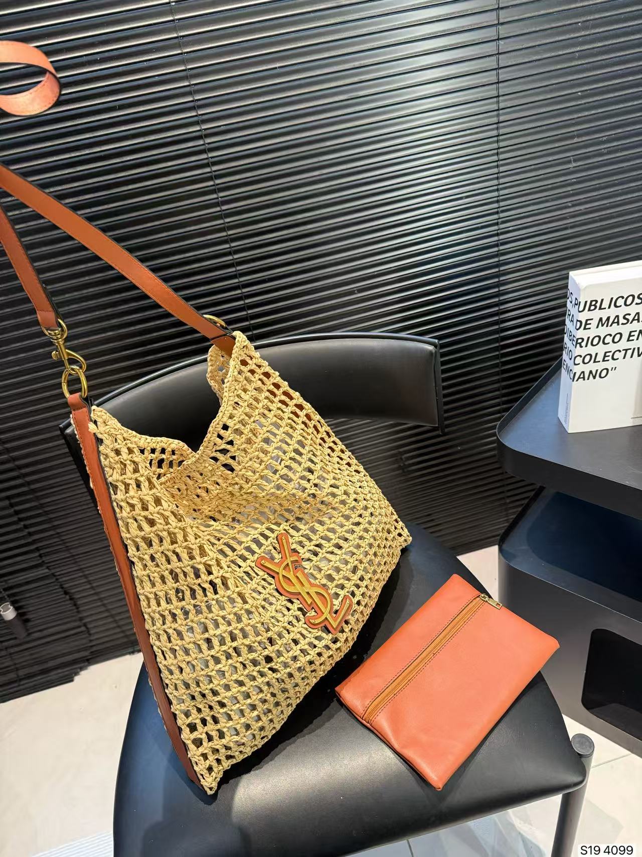 YSL ウーブン トートバッグ【50％割引+送料無料】