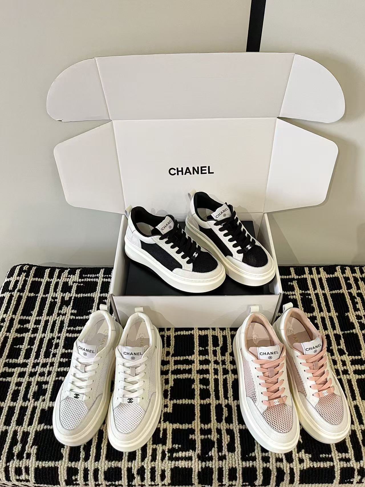 CHANE1 高品質 プラットフォーム・カットアウト・カジュアルシューズ【50％割引+送料無料】