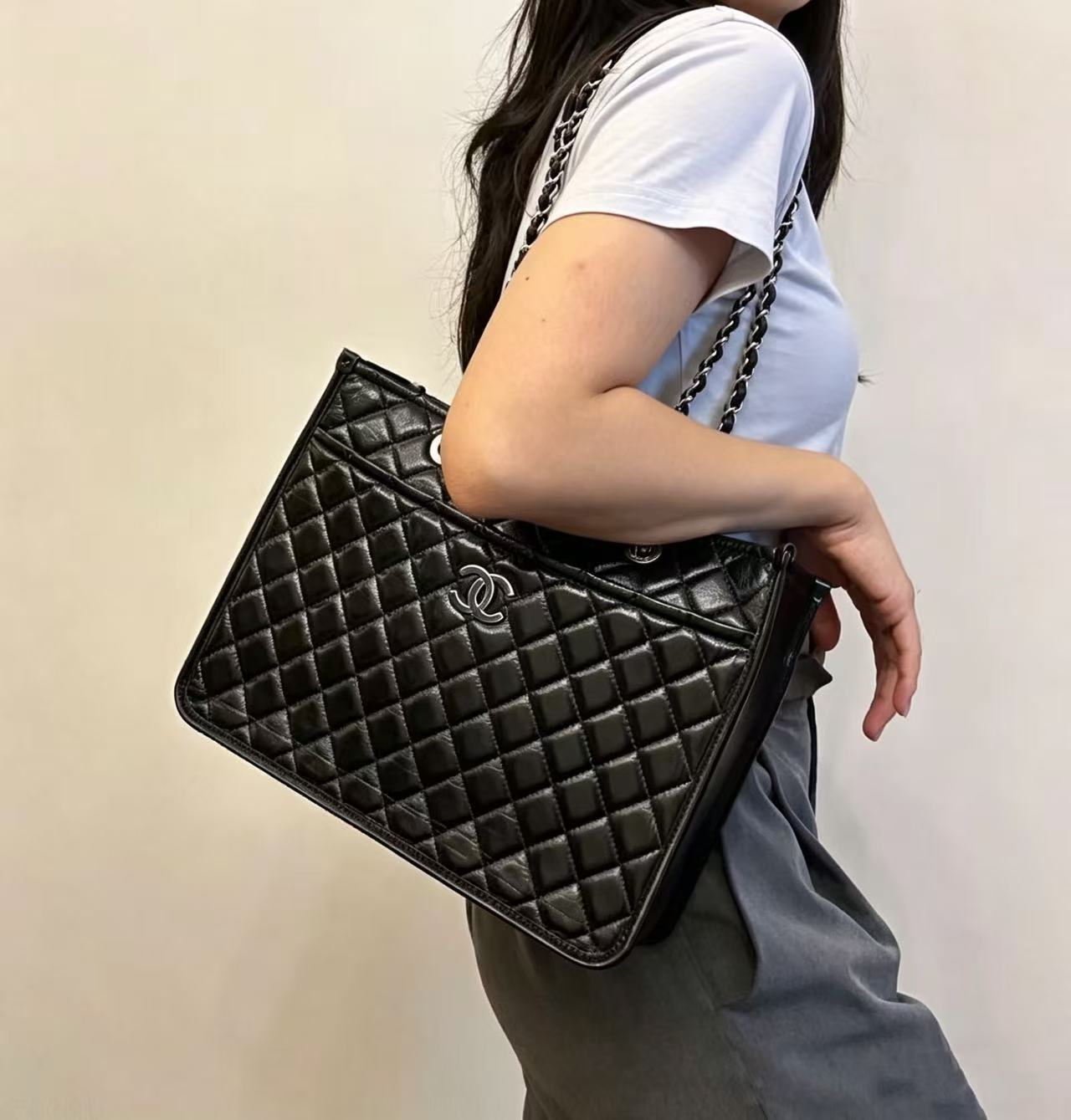 CHANE1 ラムスキンチェーンバッグ【50％割引+送料無料】