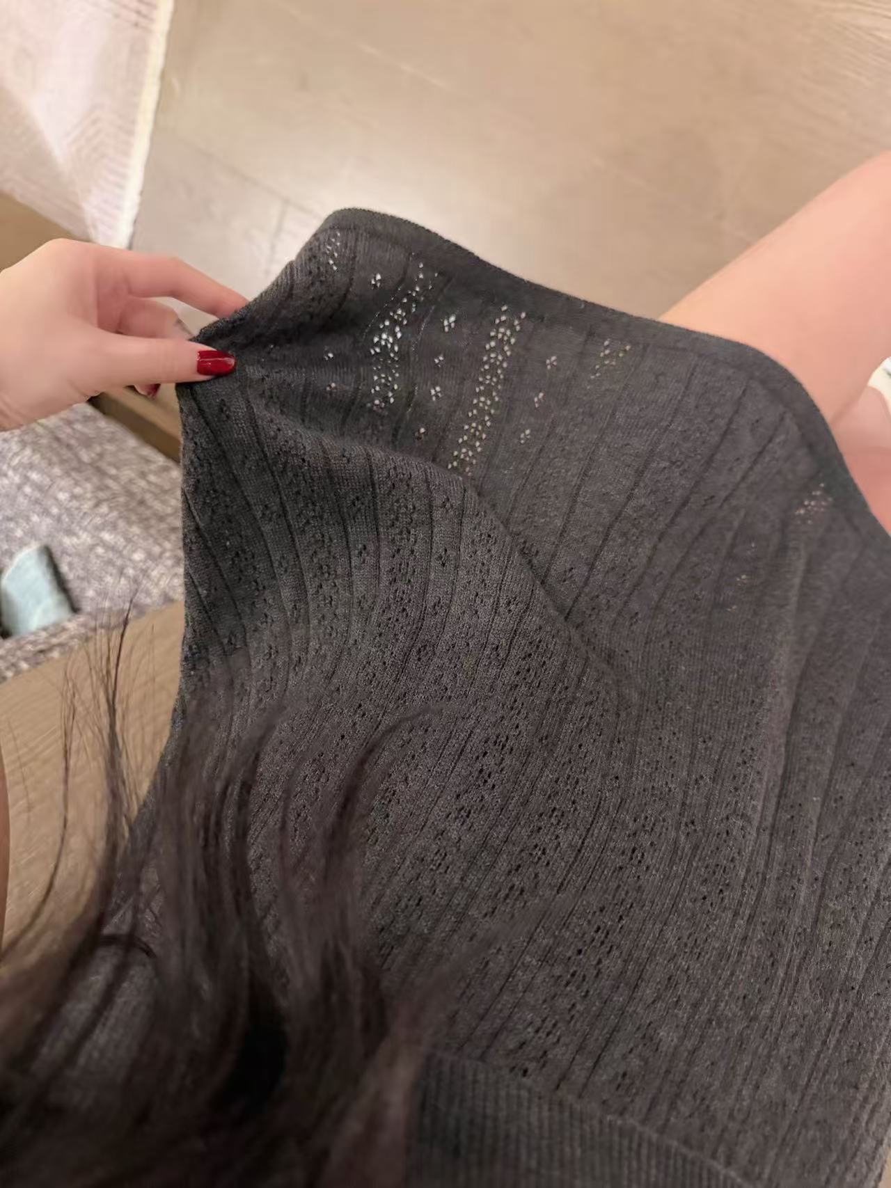 M1UM1U ウールセーター＋スカート【50％割引+送料無料】